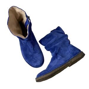 L.L. Bean Girls’ Suede Blue Boots